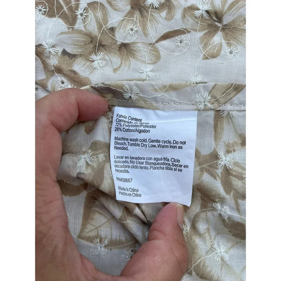 2 Panels Set Embroidery Tropical Window Curtains Natural Bamboos Rings 80"x40" - Picture 12 of 12